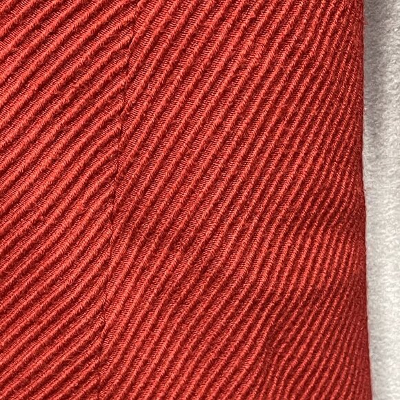 Vintage Via Red Double-Breasted Wool Blend Coat Size 12 - Picture 8 of 10